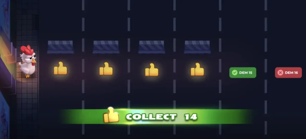Uncrossable Rush game action